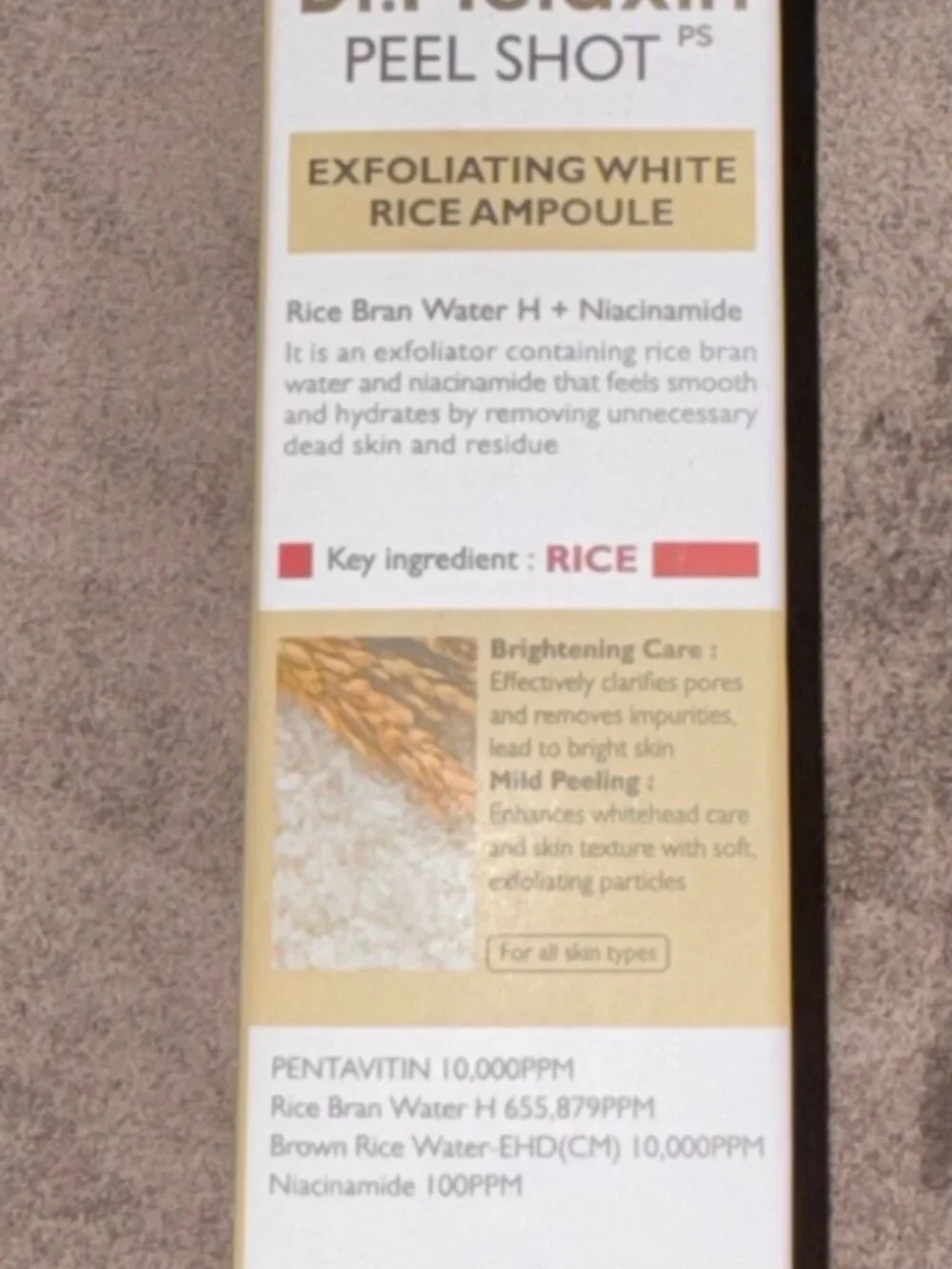Dr. Melaxin Peel Shot Exfoliating White Rice Ampoule 80ml NEW